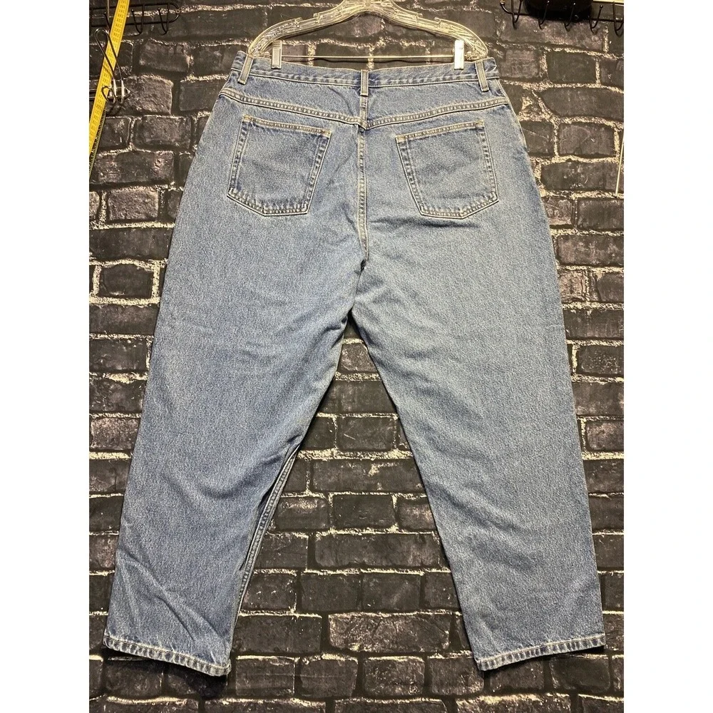 LL‎ Bean Original Fit Relaxed Jeans Women 20 Pet Blue Denim High Rise Straight